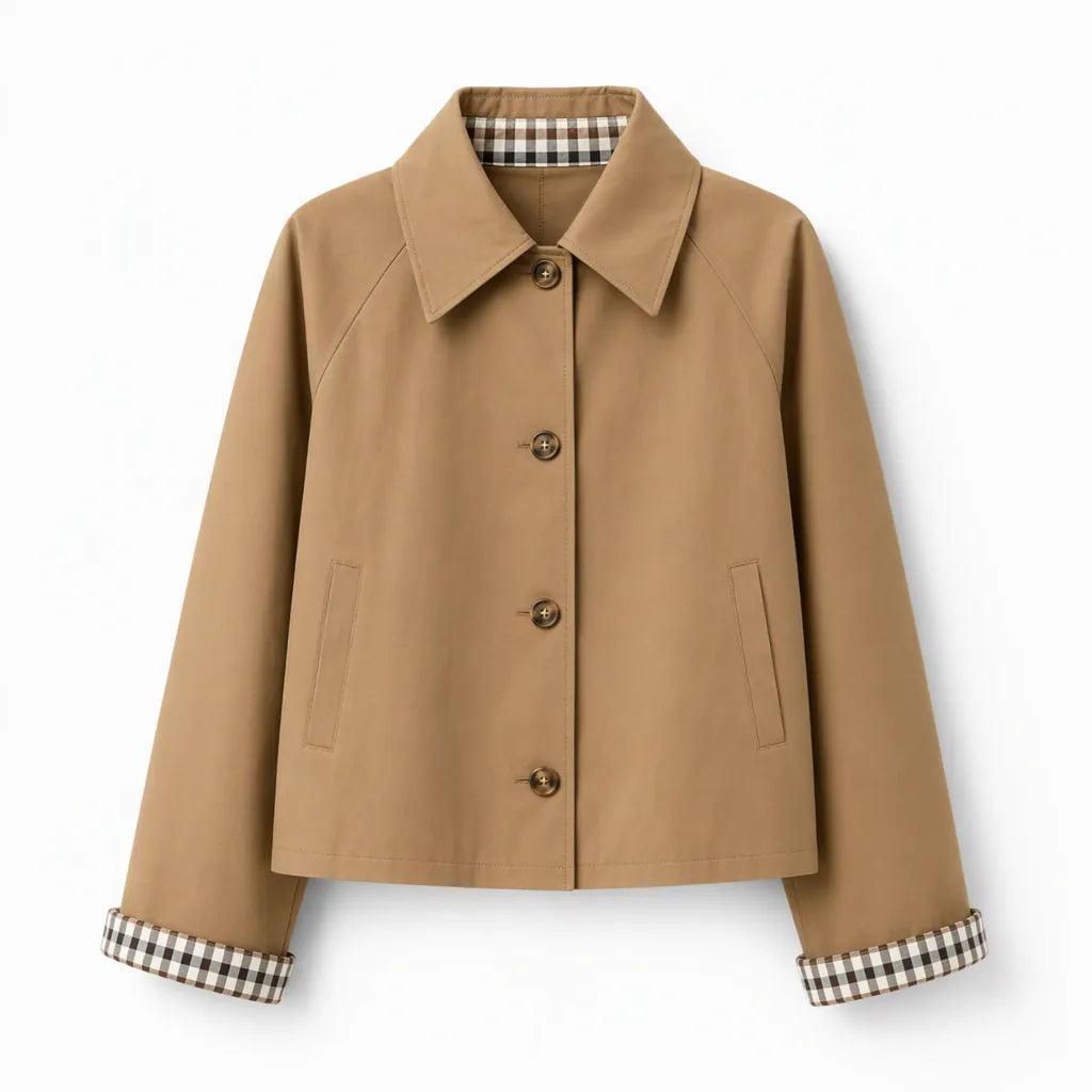 Women's Casual Long Sleeve Single Breasted Autumn Winter Coat DAYLIGHT GRACE