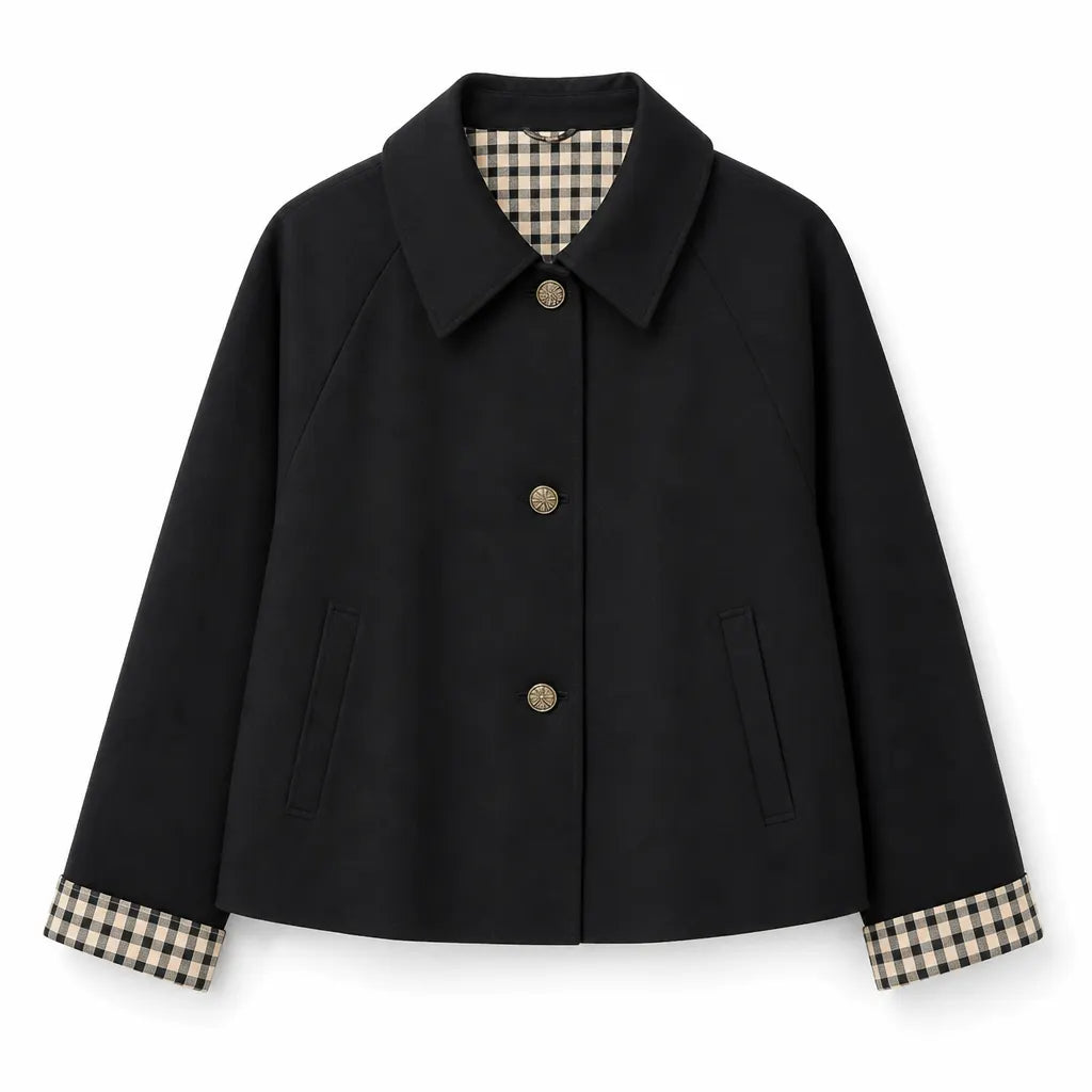 Women's Casual Long Sleeve Single Breasted Autumn Winter Coat DAYLIGHT GRACE