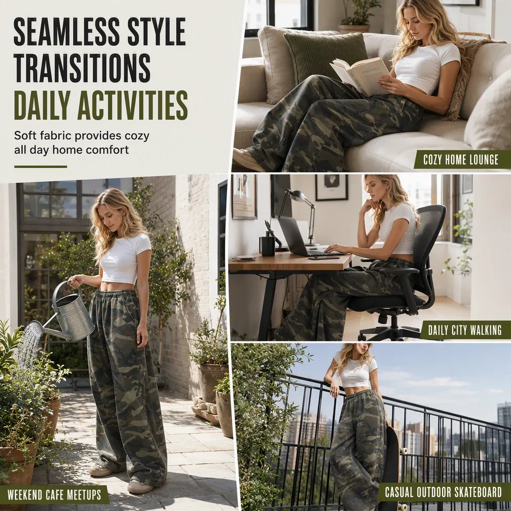 Women's Vintage-Wash Wide-Leg Sweatpants DAYLIGHT GRACE