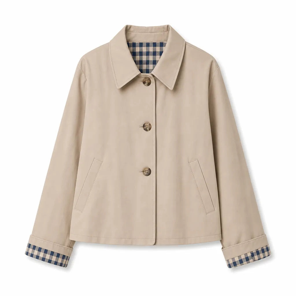 Women's Casual Long Sleeve Single Breasted Autumn Winter Coat DAYLIGHT GRACE