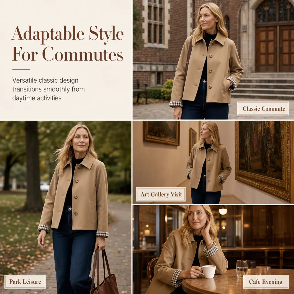 Women's Casual Long Sleeve Single Breasted Autumn Winter Coat mysite