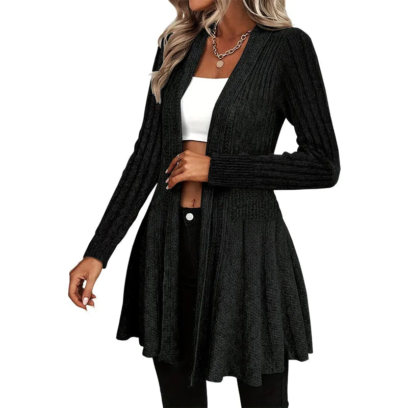 Women's Textured Open-Front Cardigan DAYLIGHT GRACE
