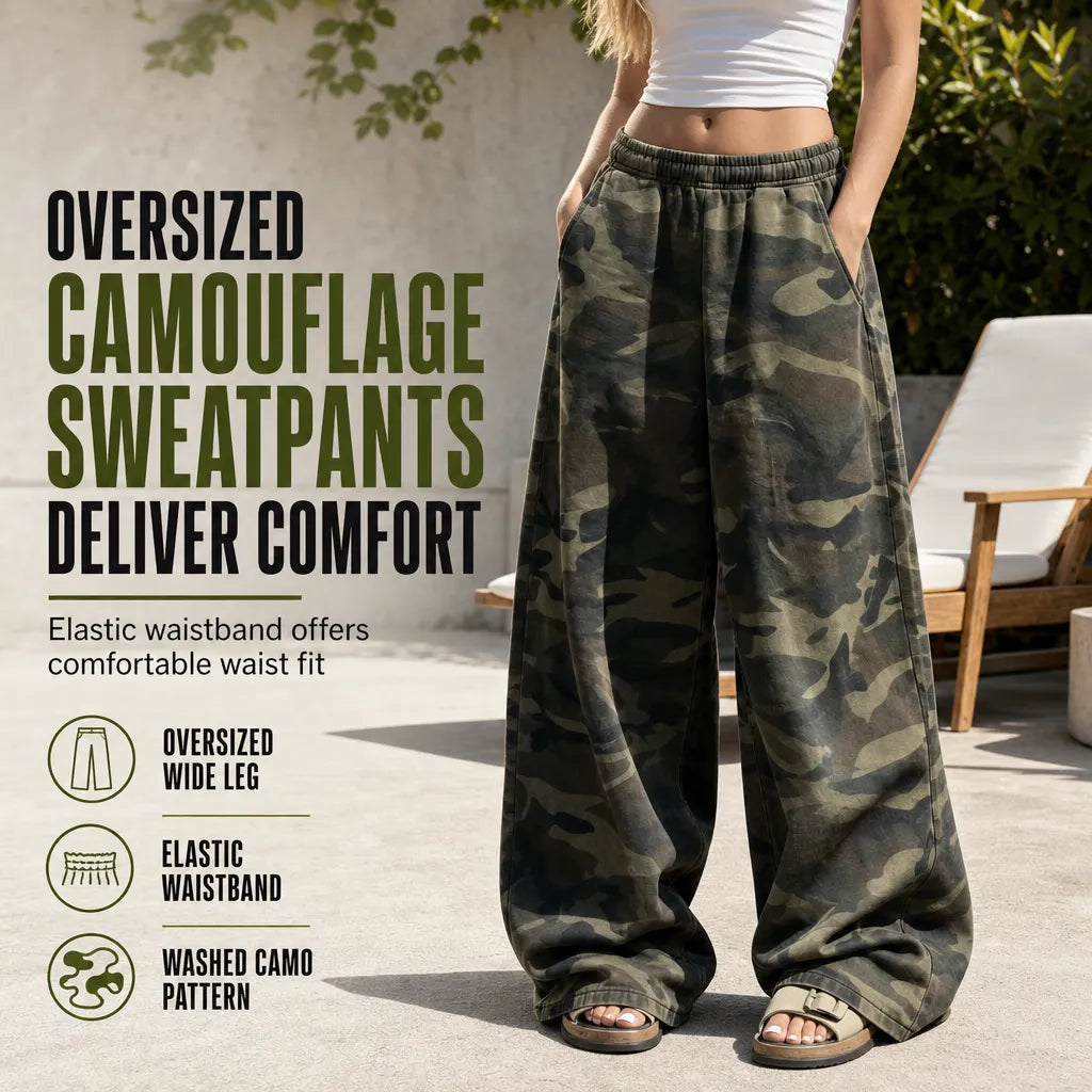 Women's Vintage-Wash Wide-Leg Sweatpants DAYLIGHT GRACE
