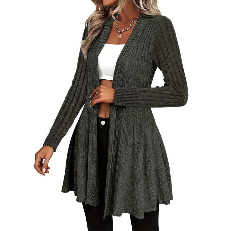 Women's Textured Open-Front Cardigan DAYLIGHT GRACE