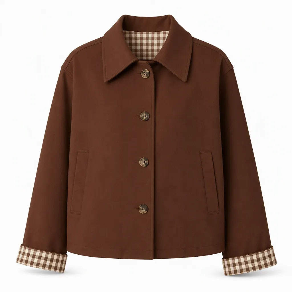 Women's Casual Long Sleeve Single Breasted Autumn Winter Coat DAYLIGHT GRACE